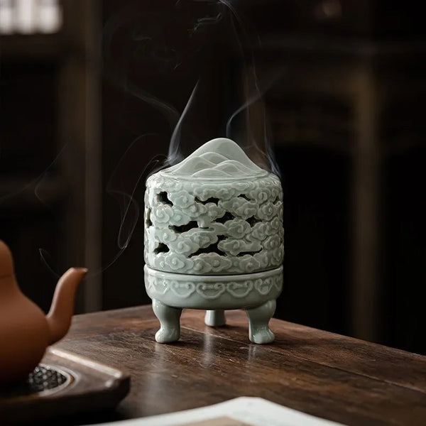 Clouds Ceramic Incense Burner-ToShay.org