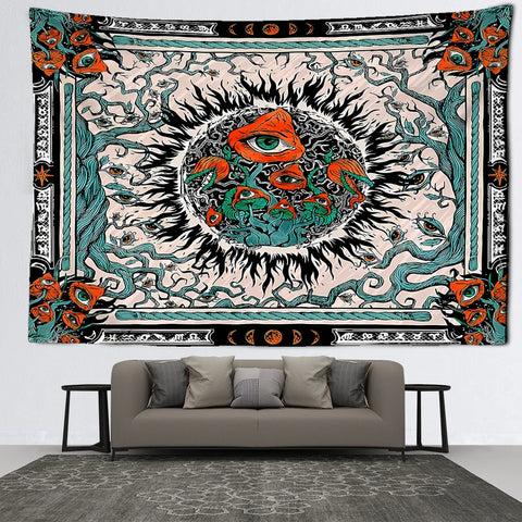 Mushroom Eye Tapestry-ToShay.org