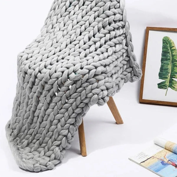 Knitted Throw Blanket-ToShay.org