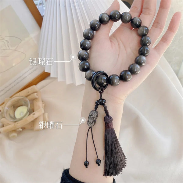 Black Obsidian Prayer Beads-ToShay.org