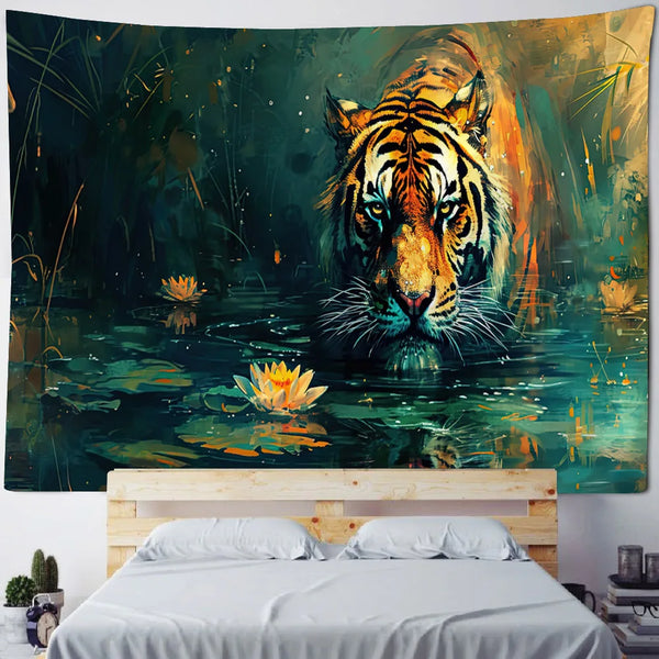 Tiger Art Tapestry-ToShay.org