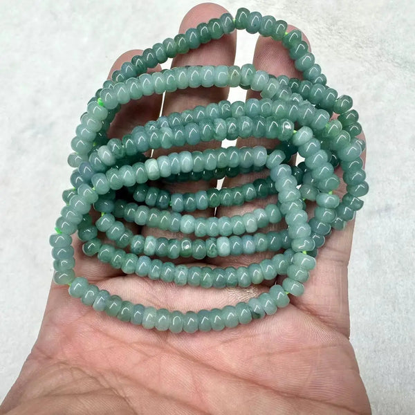 Green Jadeite Bead Bracelet-ToShay.org