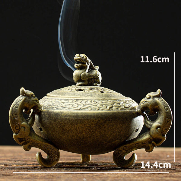 Pixiu Pan Incense Furnace-ToShay.org