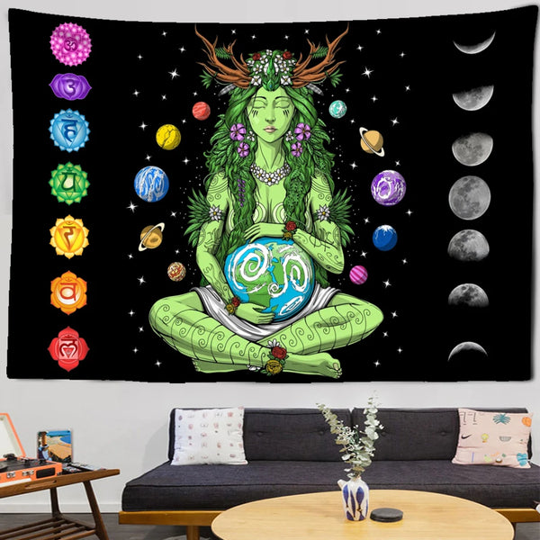 Chakra Meditation Tapestry-ToShay.org