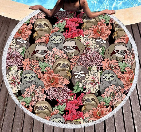 Flower Pet Beach Mat-ToShay.org