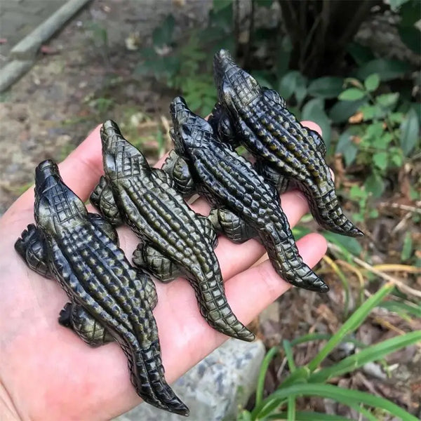 Black Obsidian Crocodile-ToShay.org