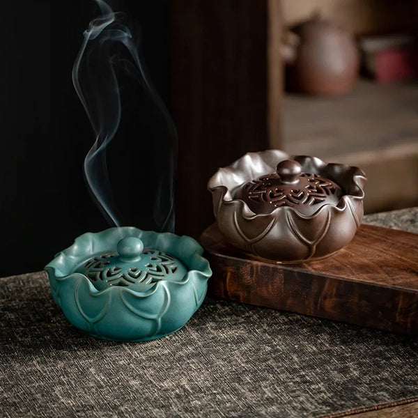 Lotus Leaf Incense Burner-ToShay.org