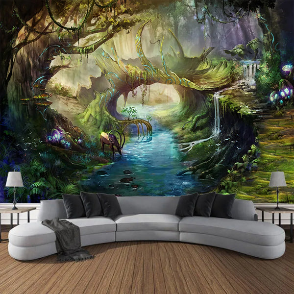 Fairy Tale Forest Tapestry-ToShay.org