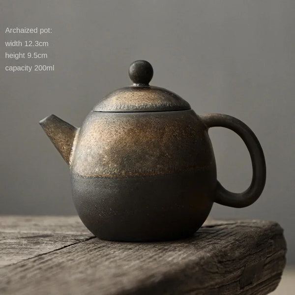 Rust Glaze Ceramic Teapot-ToShay.org