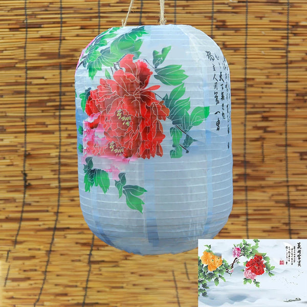 Flower Print Cloth Lantern-ToShay.org