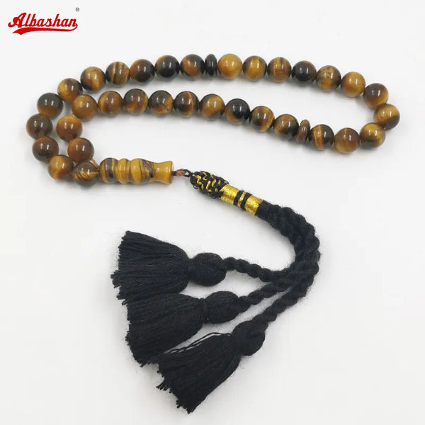 Yellow Tiger Eye Stone Prayer Beads-ToShay.org