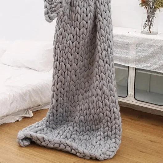 Knitted Throw Blanket-ToShay.org