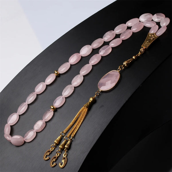 Pink Rose Quartz Prayer Beads-ToShay.org