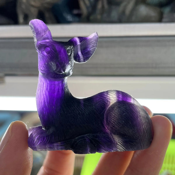 Purple Fluorite Deer-ToShay.org