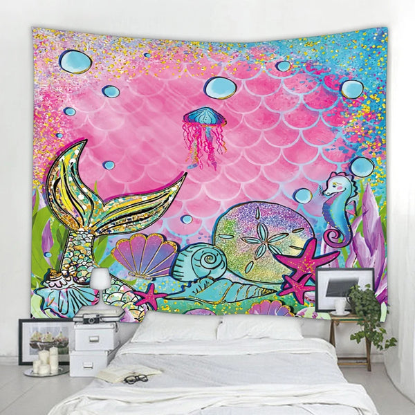 Mermaid Art Tapestry-ToShay.org