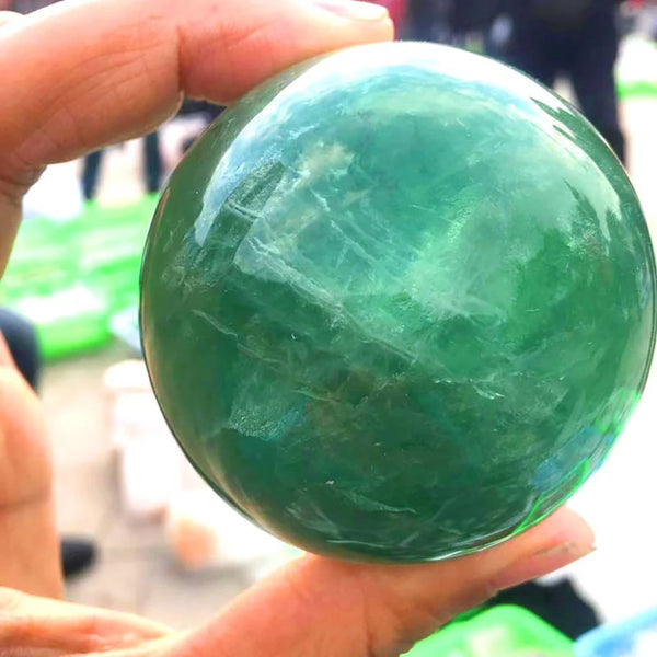 Green Fluorite Ball-ToShay.org