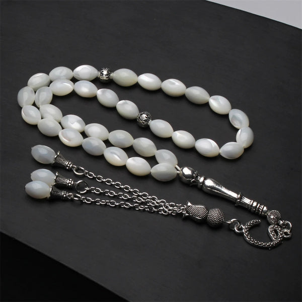 White Shell Prayer Beads-ToShay.org