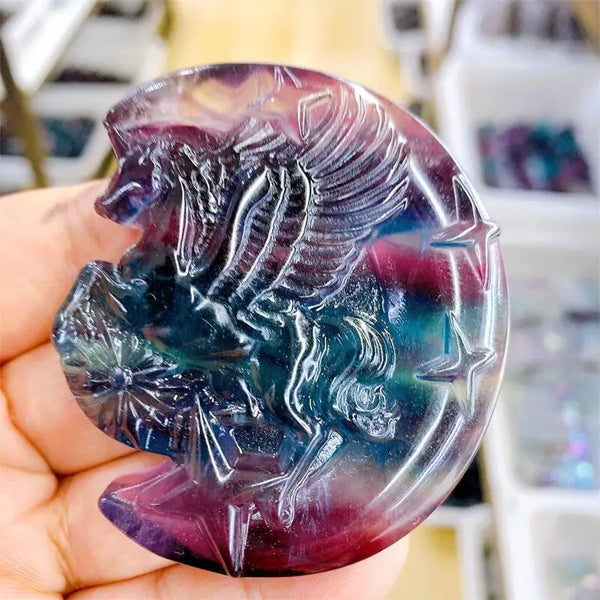 Rainbow Fluorite Unicorn-ToShay.org