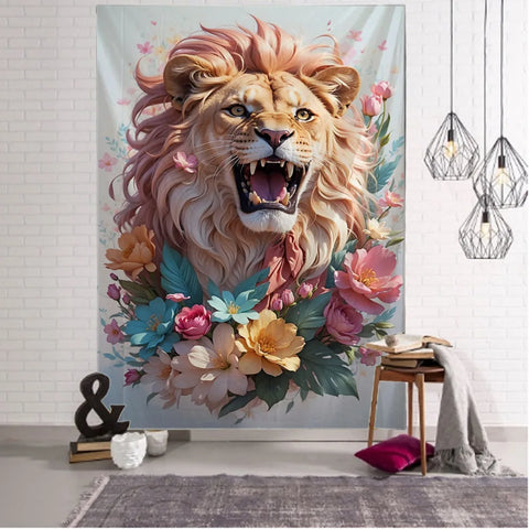 Lion Art Tapestry-ToShay.org