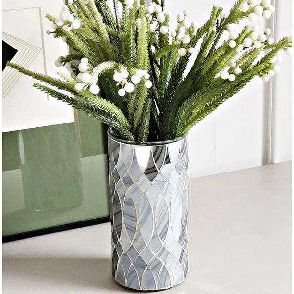 Mosaic Glass Vase-ToShay.org