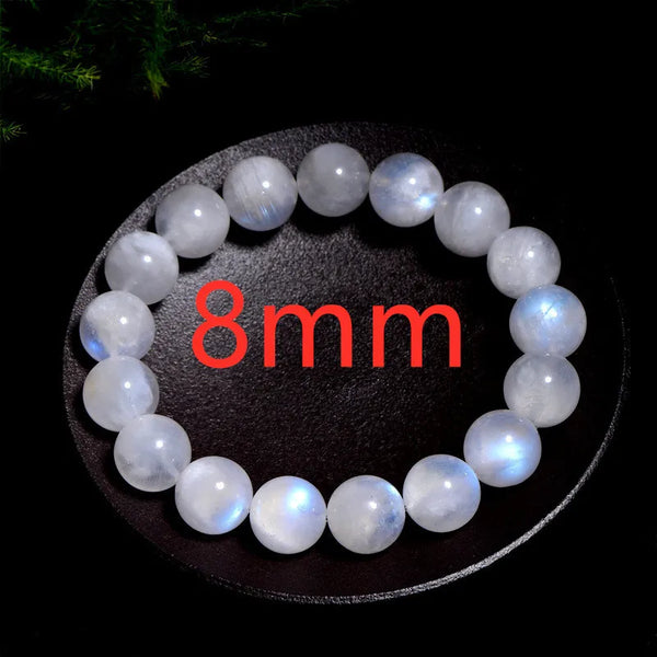 Blue Light Moonstone Bead Bracelet-ToShay.org