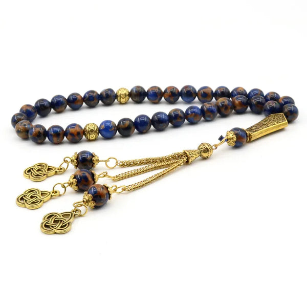 Blue Agate Prayer Beads-ToShay.org