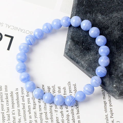 Blue Sardonyx Bead Bracelets-ToShay.org