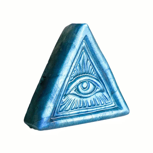 Blue Labradorite Eye Pyramid-ToShay.org