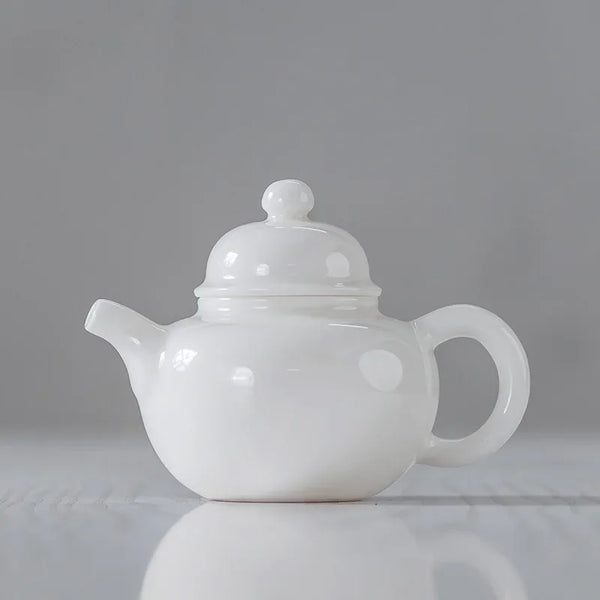 White Porcelain Tea Pot-ToShay.org