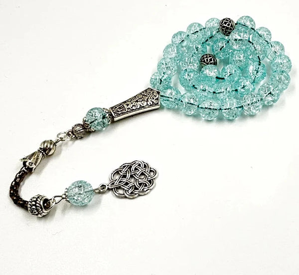 Blue Crystal Prayer Beads-ToShay.org