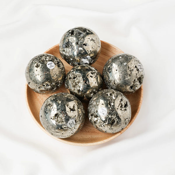 Silver Chalcopyrite Pyrite Ball-ToShay.org