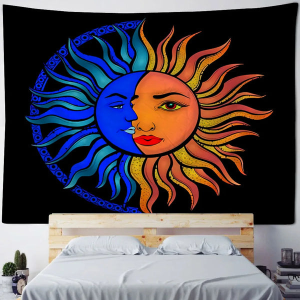 Sun Moon Art tapestry-ToShay.org