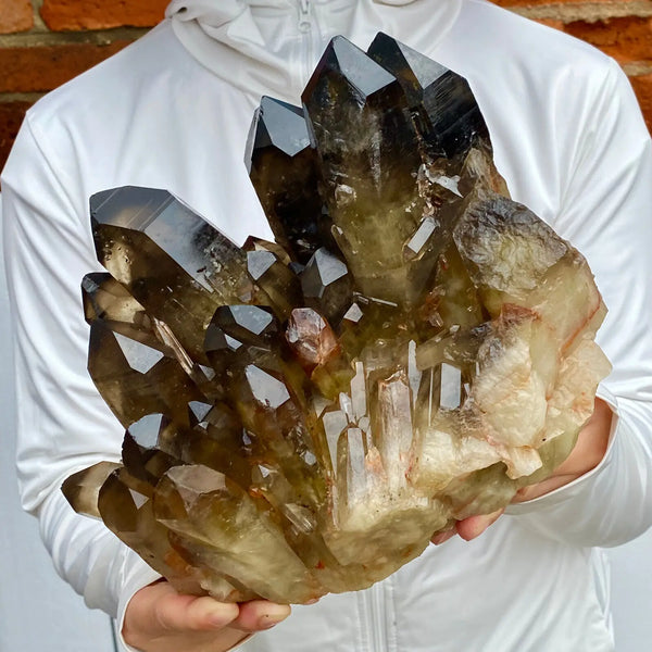 Smokey Quartz Crystal Cluster-ToShay.org