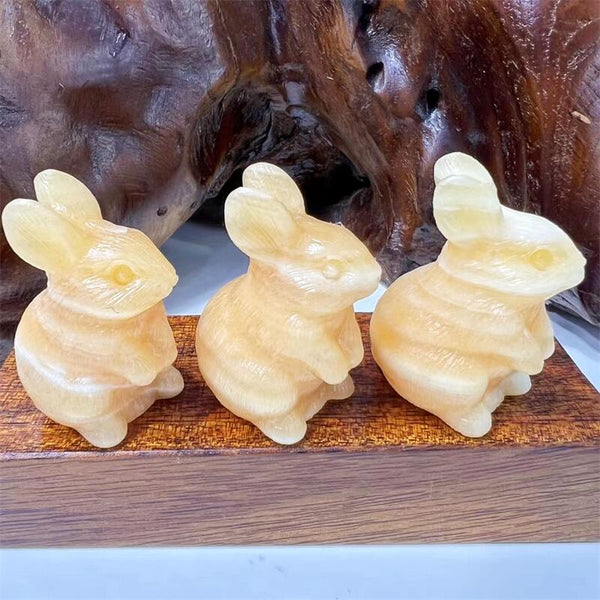 Yellow Calcite Rabbit-ToShay.org