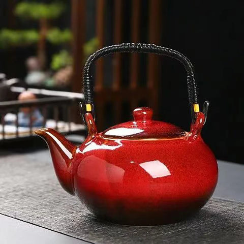 Glazed Ceramic Beam Teapot-ToShay.org