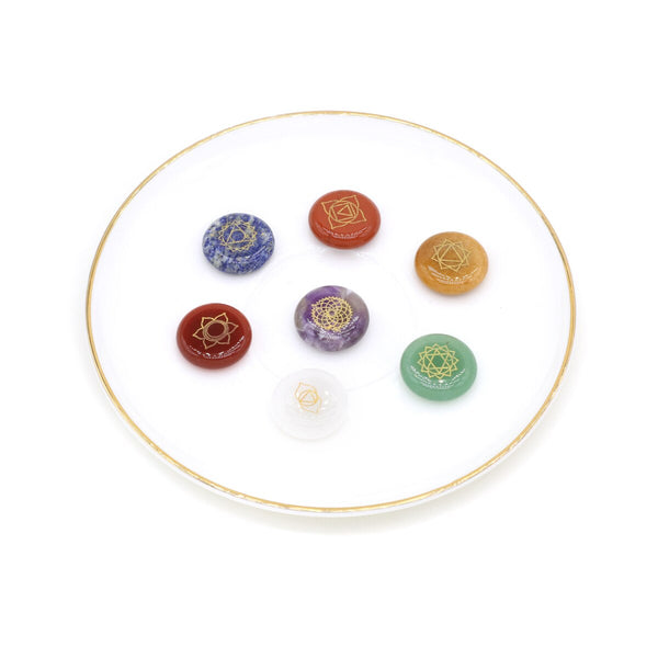 Chakra Symbols Palm Stones-ToShay.org