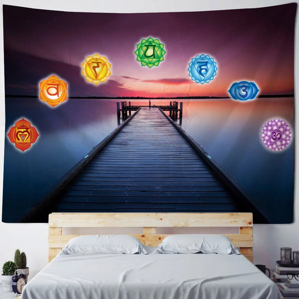 Chakra Meditation Tapestry-ToShay.org