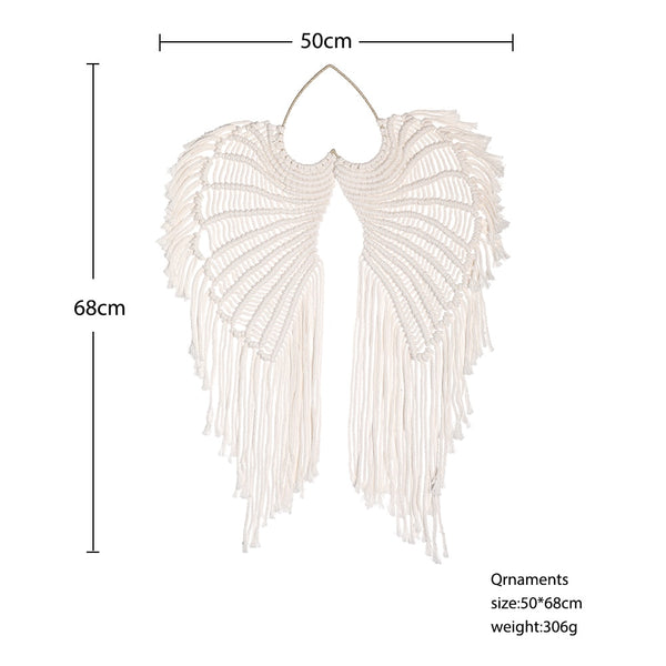 Angel Wings Macrame Wall Hanging-ToShay.org