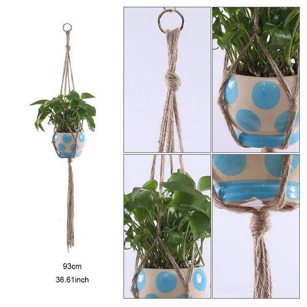 Macrame Plant Hanger Baskets-ToShay.org