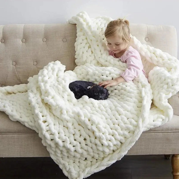 Knitted Throw Blanket-ToShay.org