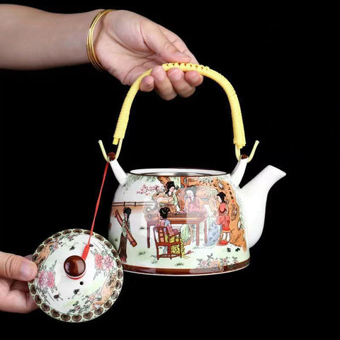 Glaze Porcelain Tea Pot-ToShay.org