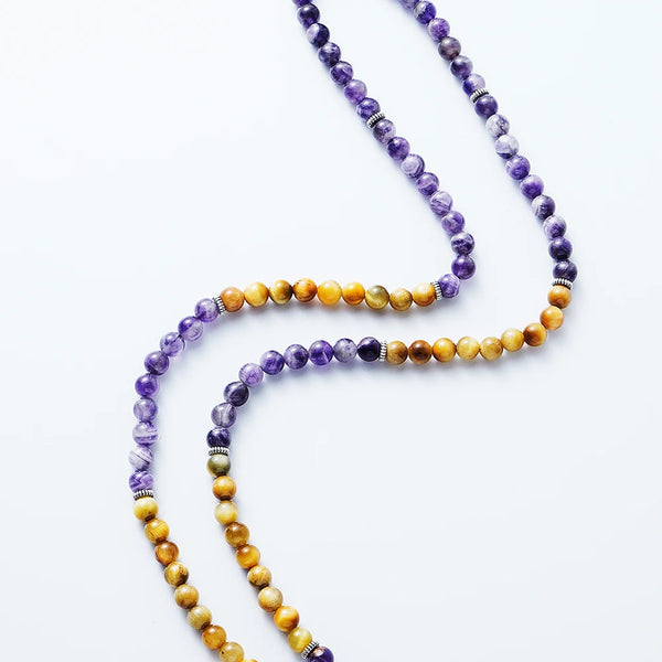 Purple Amethyst Mala Beads-ToShay.org