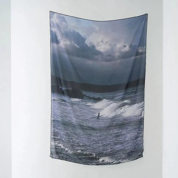 Sea Wave Art Tapestry-ToShay.org