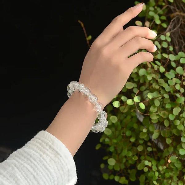 White Quartz Crystal Bracelet-ToShay.org