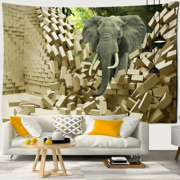 Elephant Art Tapestry-ToShay.org