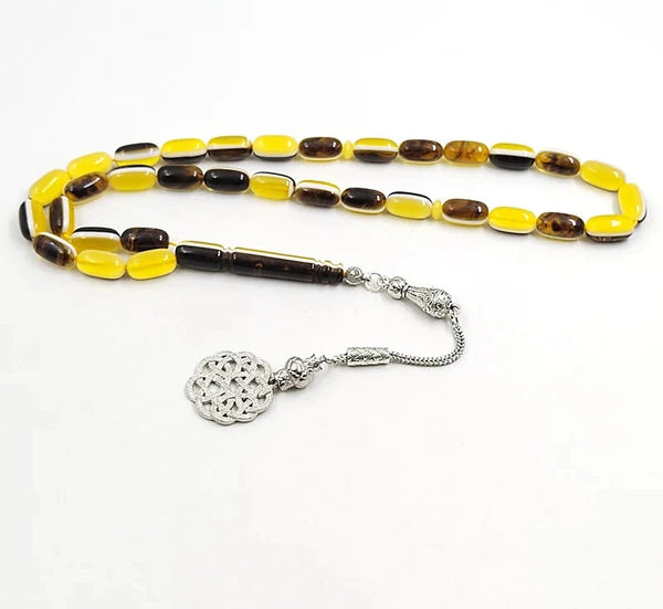 Yellow Black Prayer Beads-ToShay.org