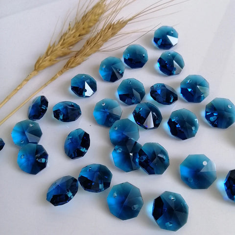 Blue Crystal Octagon Beads-ToShay.org