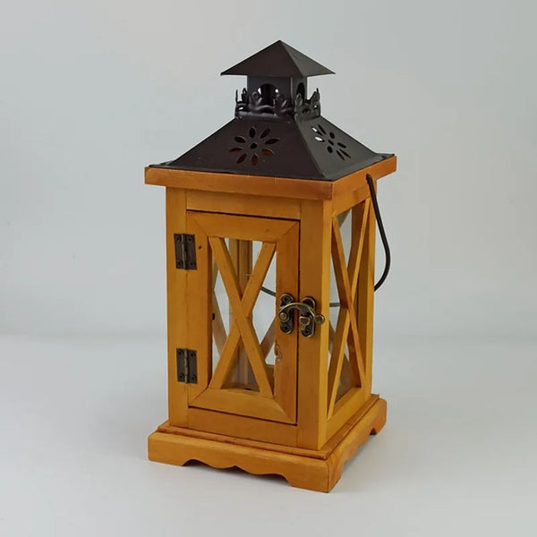 Wood Candle Lantern-ToShay.org