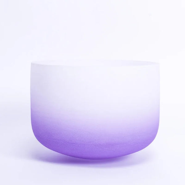 Purple Frosted Crystal Bowls-ToShay.org