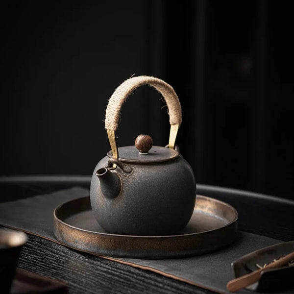 Rust Glaze Ceramic Teapot-ToShay.org